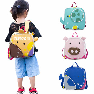 Cross-border foreign trade new cartoon children's schoolbag 1-3-6-year-old boys and girls shoulder printing early education kindergarten backpack 5