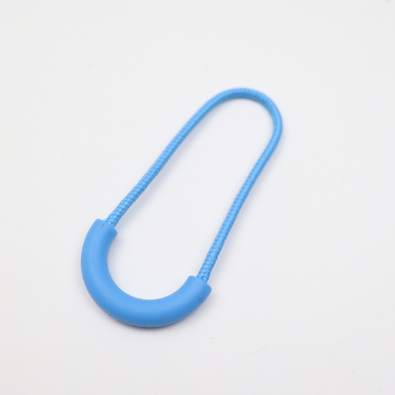 拉链头拉尾拉绳背包U型大拉扣箱包配件拉头尾绳扣包吊坠辅料黑色