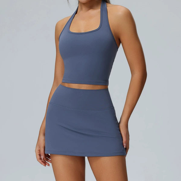 Bra + skirt Agate blue/Agate blue