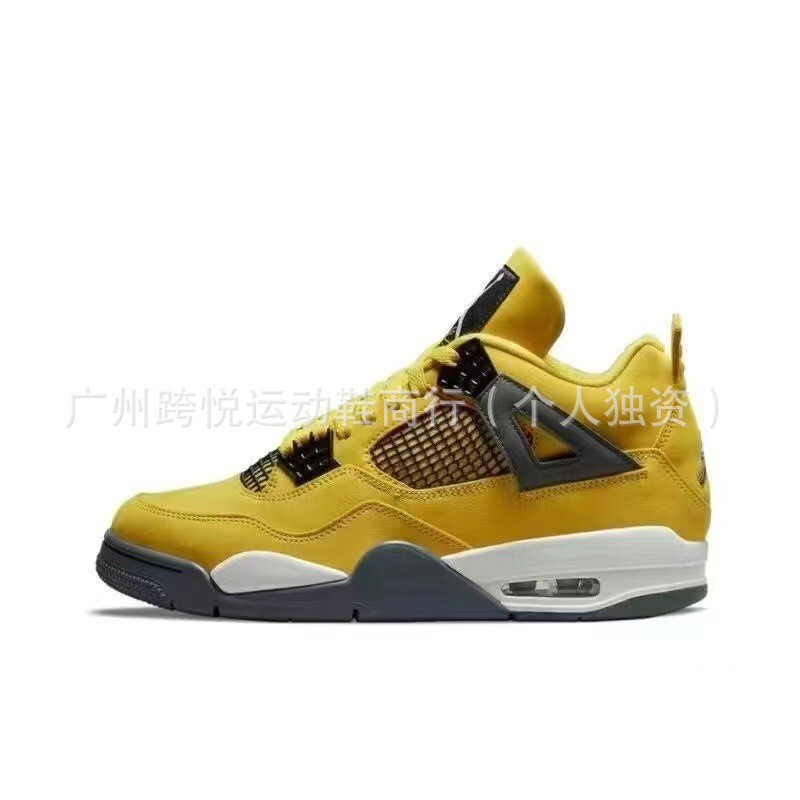 莆田靴ピュアオリジナル AJ4 バスケットボールシューズ黒赤電気母白セメントエアクッションジョー 4 ファッショントレンディな靴カップルスポーツシューズ|undefined