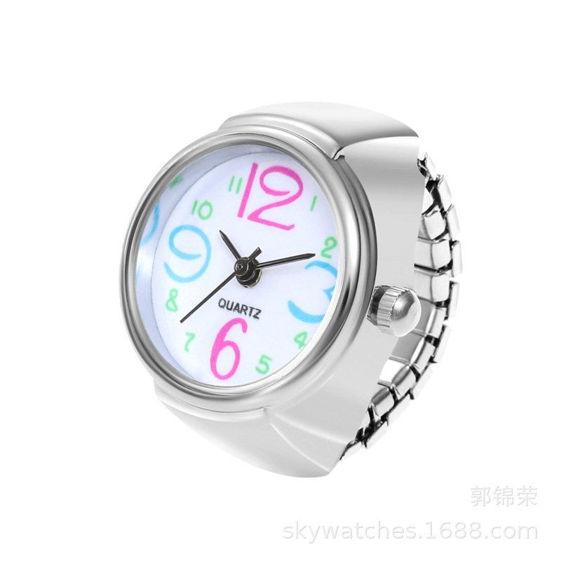 国内ムーブメント人格男性と女性の指時計売れ筋カップルリング時計ファッション卸売合金シェルメーカー直接バッチ