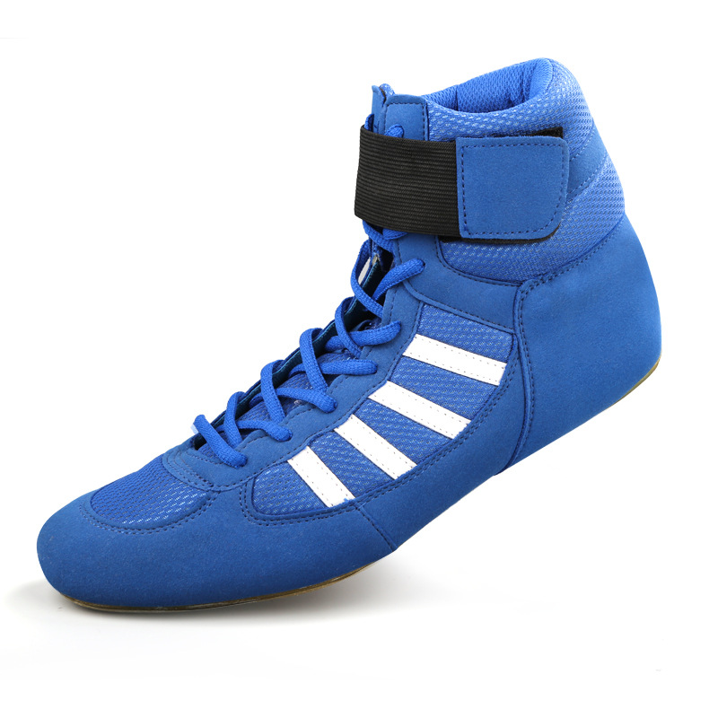 ZTTY zapatos de boxeo de los hombres y mujeres zapatos de lucha Sanda entrenamiento alto-top libre lucha Thai boxeo entrenamiento profesional zapatos de boxeo