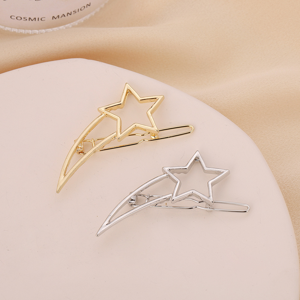 Fashion Star Alloy Plating Hair Clip 1 Piece display picture 3