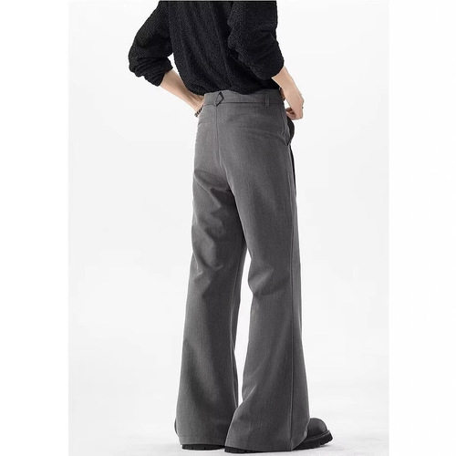 Relaxed and Loose Men's Korean Style Trendy Matchable Pants Summer Thin Model with a Draping Effect Wide Leg Floor-Length Pants