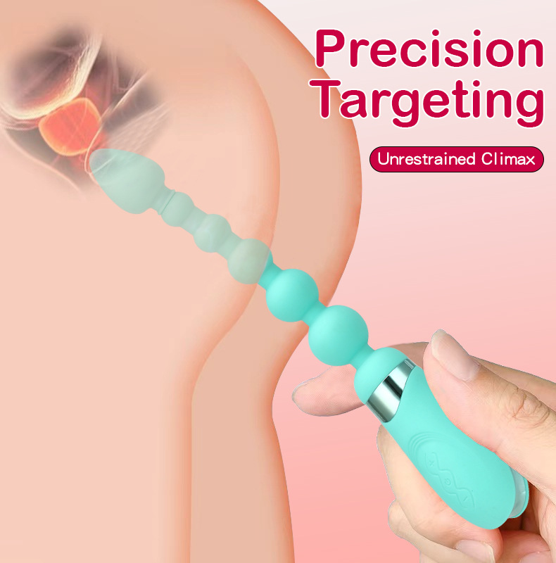 10-Frequency Vibrating Anal Plug, Silicone Prostate Massager, Purple Adult Toy — detail image 3