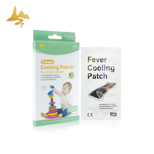 Cross-border factory straight hair physical cooling children cold compress antipyretic paste hydrogel ice paste to relieve swelling headache