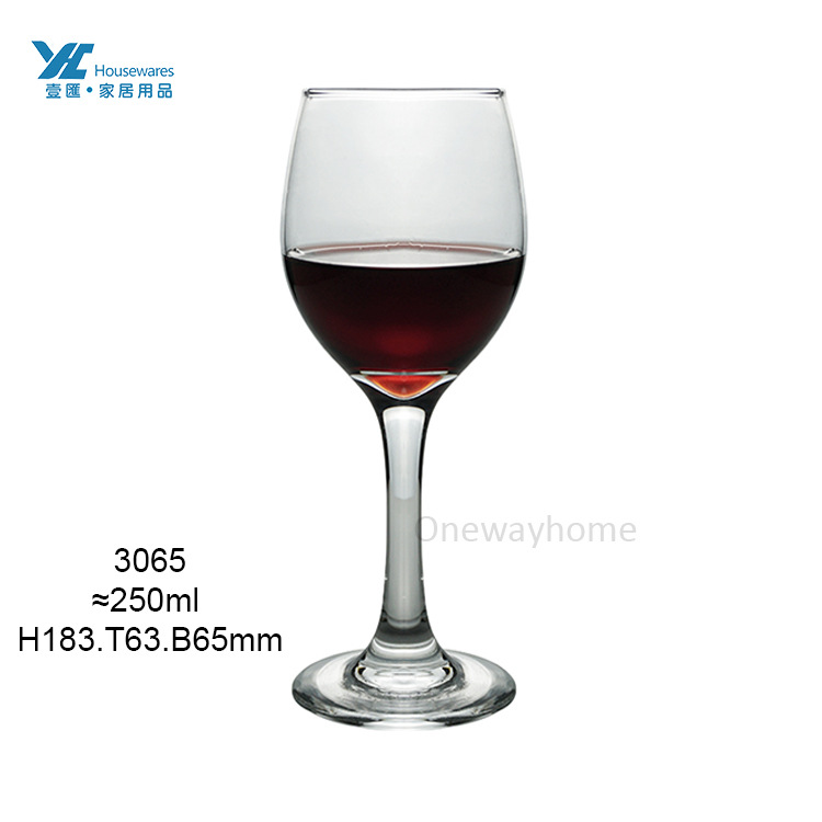 레드와인잔 약 250ml-3065/5(48개/박스)