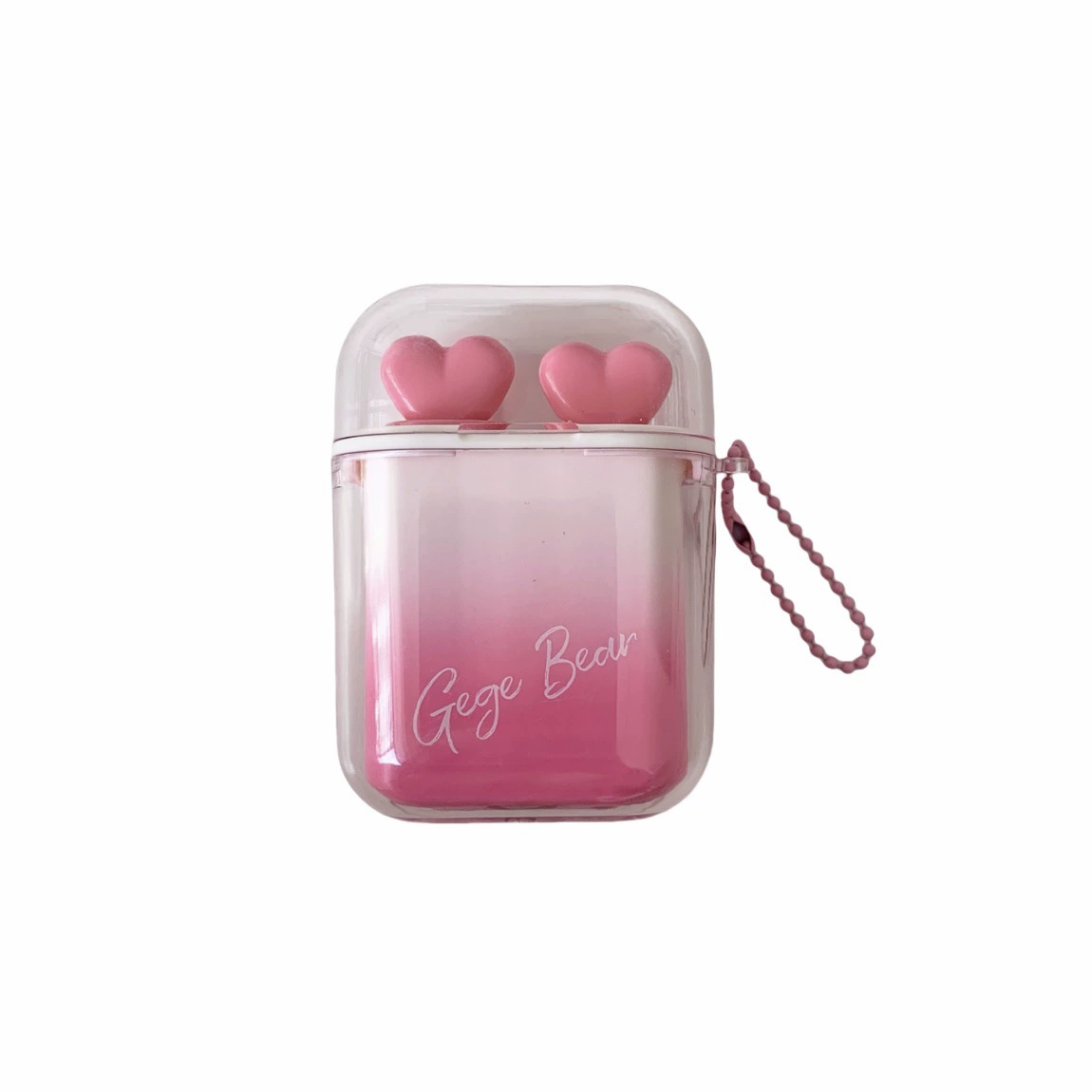 Набор блесков для губ GegeBear Heartbeat — velvet mist и water light, милый футляр в виде сердца, 2,5 г+2,5 мл
