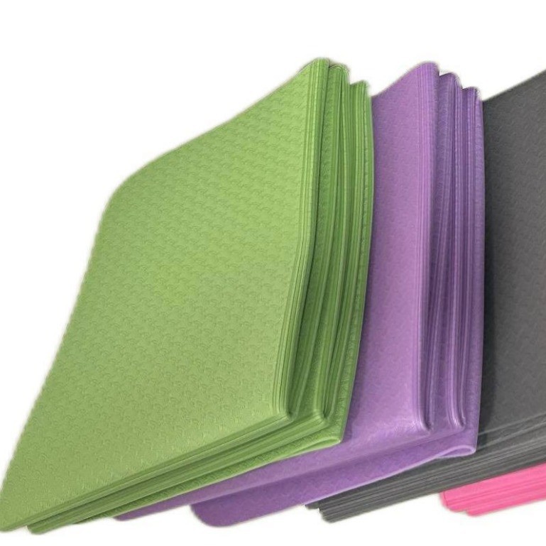 TPE Yoga Sports Non-Slip Shock Absorption Fitness 4mm Eco-Friendly Foldable Student Nap Mat_voghion.com