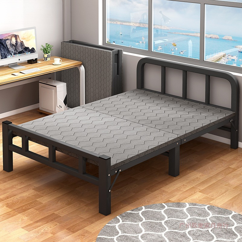 Folding Iron Bed Single Bed Lunch Break Bed Household Simple Bed Adult Rental Dormitory Office Lunch Break Iron Bed Folding Iron Bed Single Bed Lunch Break Bed Household Simple Bed Adult Rental Dormitory Office Lunch Break Iron Bed