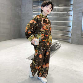 男童春装汉服套装2026新款儿童中国风春秋款古装春季唐装演出服潮