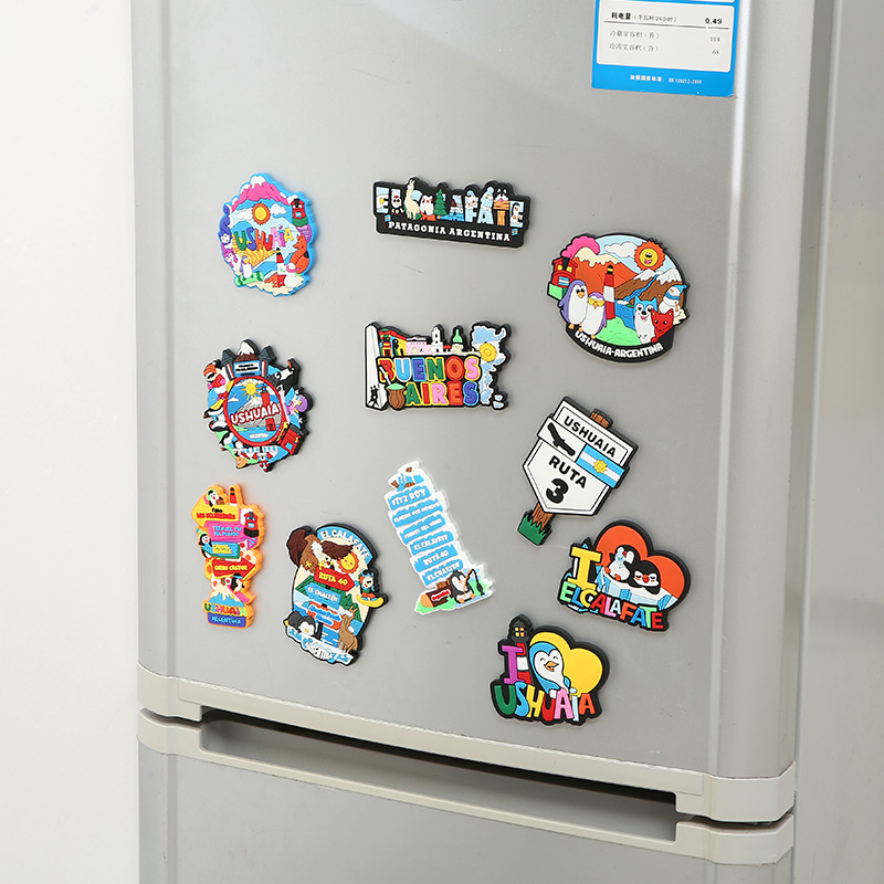Children's Cartoon Cute PVC Soft Glue Refrigerator Stickers Ins Creative Children's Cartoon Household Magnetic Stickers Cross-border Refrigerator Stickers
