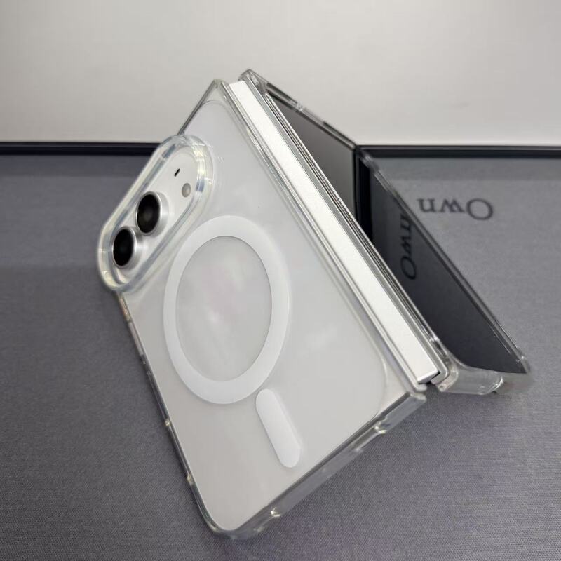 [Foldable Magnetic Case] Suitable for iPhone Duo Phone Case, Detachable Transparent Magnetic Case, 82% off Foldable Screens, High Transparency