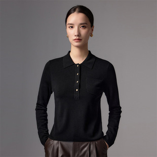 �S��ɯ��ë��Ů100%����ëPOLO�I��ɫ����L�����^ᘿ�ë��