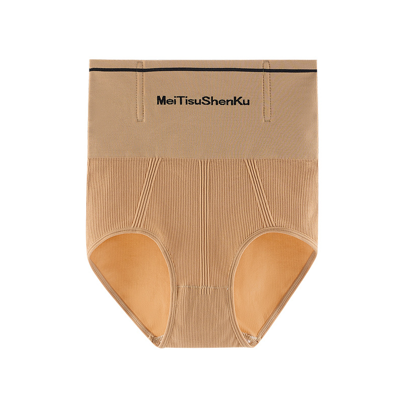 Ropa interior de contracción del vientre de cintura alta delgados de las mujeres que forman el cuerpo posparto que forma la cintura levantamiento de cadera entrepierna antibacteriana de algodón puro más pantalones cortos de tamaño al por mayor