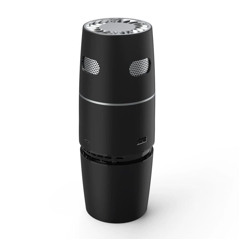 Портативный настенный воздухоочиститель (USB) для дома, офиса и автомобиля — HEPA+активированный уголь, отрицательные ионы, компактный