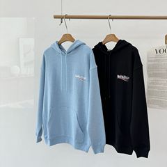 高版本 B家可乐刺绣毛圈帽衫定织定染纯棉料质感超赞潮流情侣卫衣