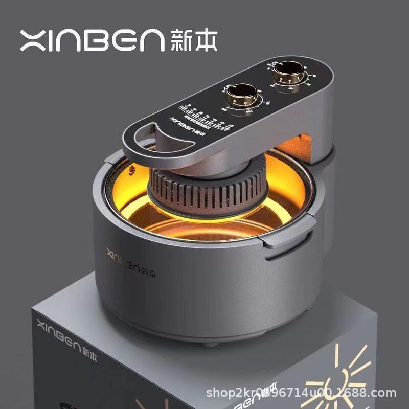 Air Fryer Household a Batch of Turn-Free 7L Super Large Capacity Visual Fully Automatic Fume-Free Oven