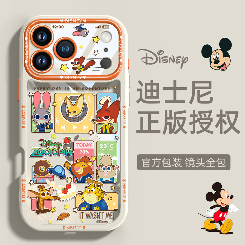 Suitable for Apple 17Promax Mobile Phone Case, New Transparent Cartoon Lens, All-Inclusive Couple, Cute, Ultra-Thin and High-End