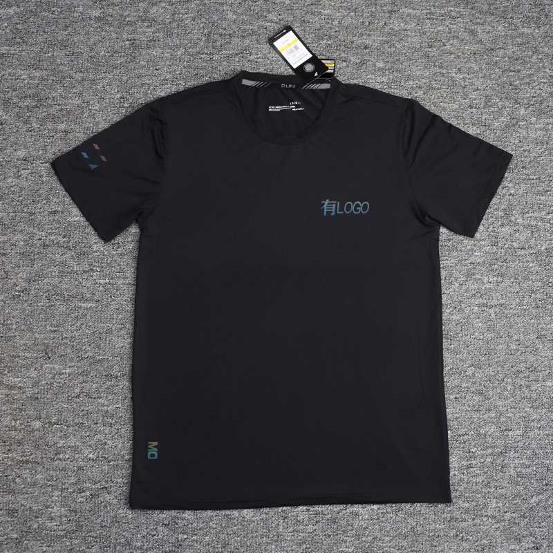 Summer European and American Sports Quick-drying Clothes Short-sleeved T-shirt Men's Summer Loose Fitness Elastic Round Neck plus size Casual Top Summer European and American Sports Quick-drying Clothes Short-sleeved T-shirt Men's Summer Loose Fitness Elastic Round Neck plus size Casual Top