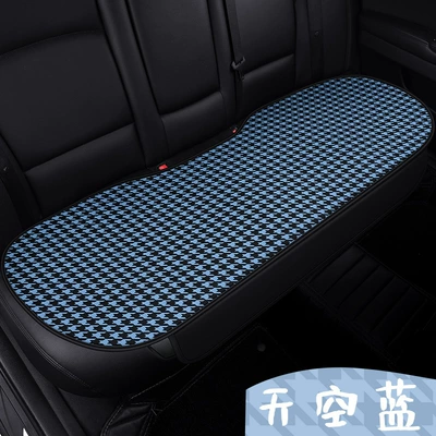 Seat cushion, seat cover, Camellia car seat cushion - wt-camellia-sky-blue-one-in-the-back-row