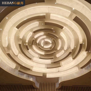 Customized Hotel Temple Lamps, Large Imitation Marble Light Ceiling Lamps, Wedding Lamps, European Style Lamps, Artistic Creative Modeling Lamps