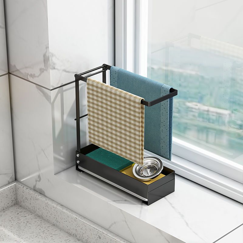 抹布架厨房置物架免打孔台面壁挂海绵沥水洗碗布收纳水槽水池