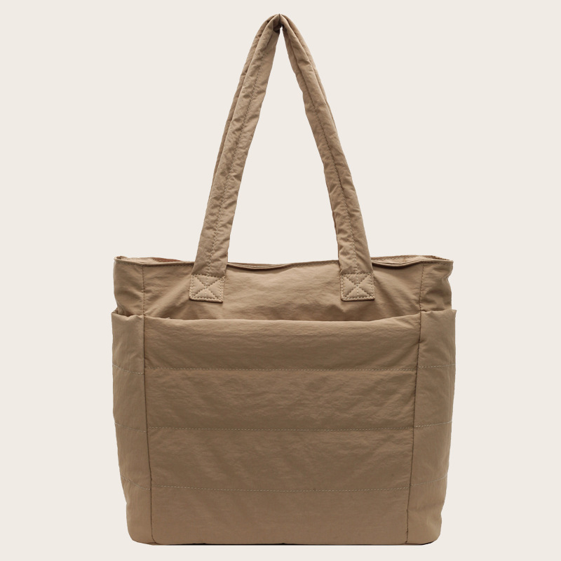 New women's tote bag, large capacity, commuter cloth bag, lightweight nylon shoulder bag, student handbag, travel bag