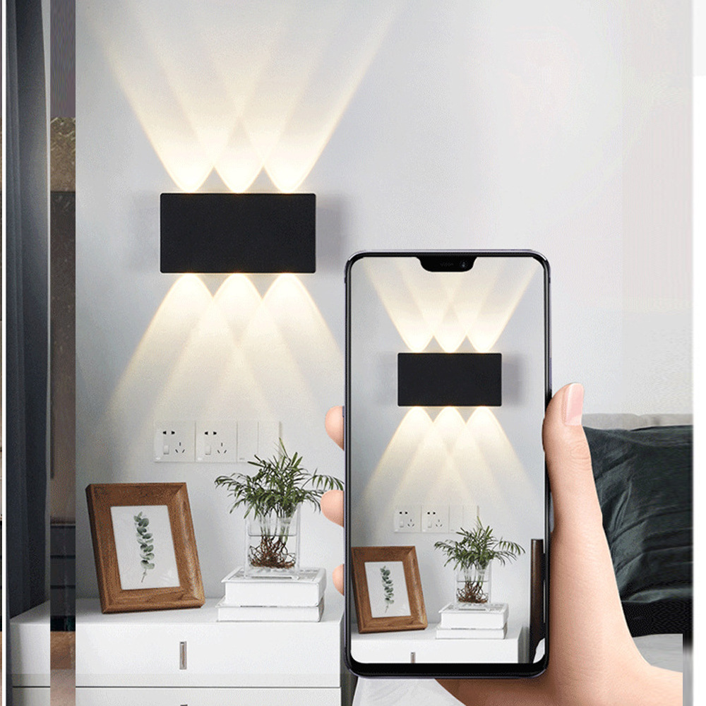 Viento moderno muy minimalista exterior l lámpara de pared de patio hotel interior creativo pasillo escalera pasillo iluminación de sala de estar