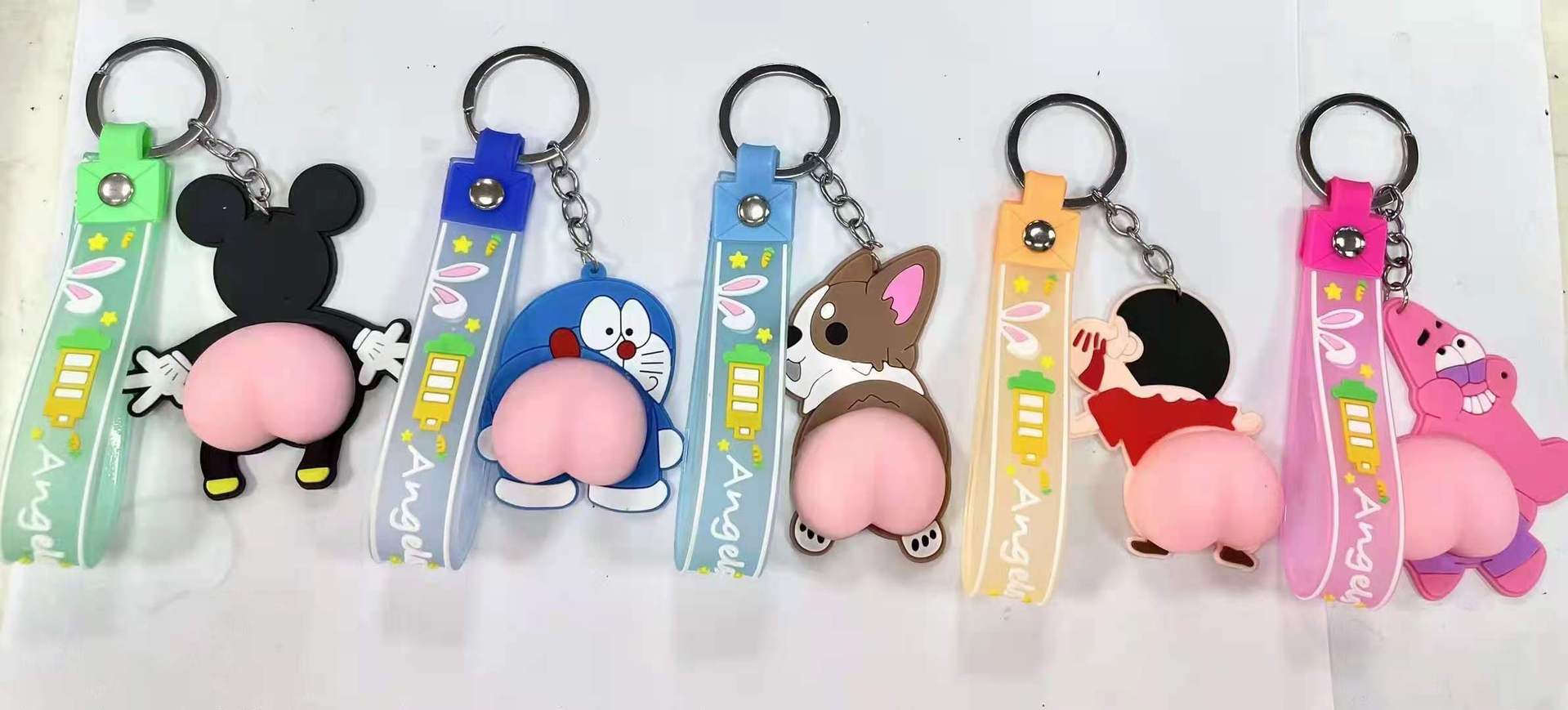 卡通PP钥匙扣 挂绳款