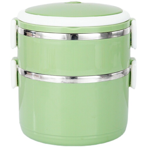 BB4C wholesale USB constant temperature heating electric lunch box 304 stainless steel lunch box children's portable plug-in trolley