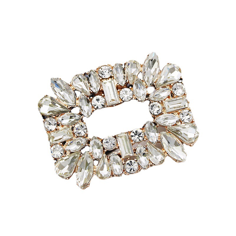 Cruz-frontera zapato de metal hebilla decoración todo-Partido rhinestone zapatos accesorios zapatos de la boda decoraciones de flores accesorios de tacones altos extraíbles