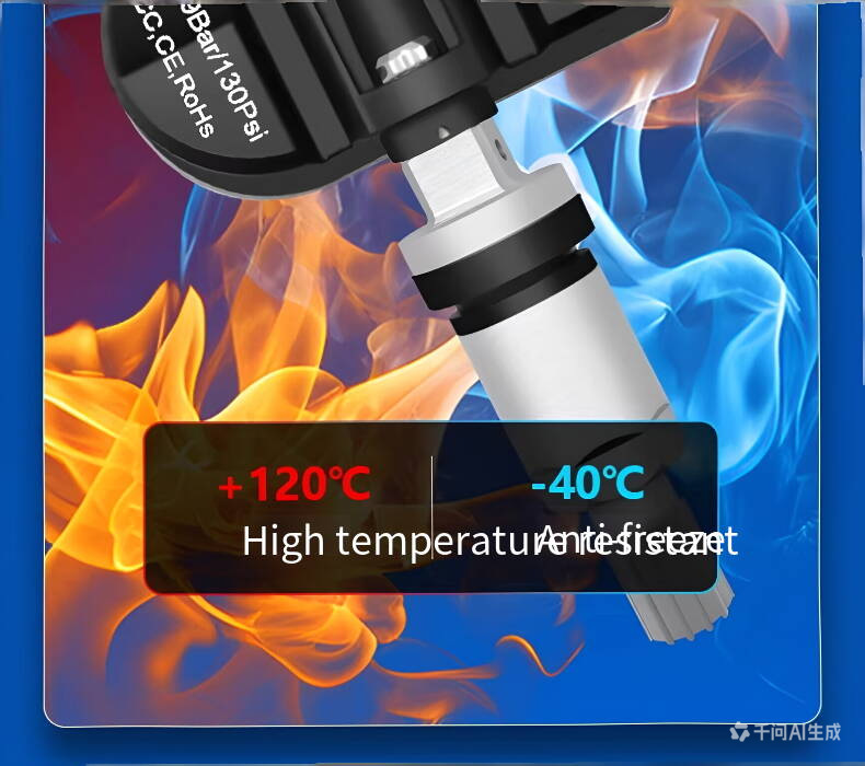 Universal 433/315MHz Programmable TPMS Sensor for Car Tires