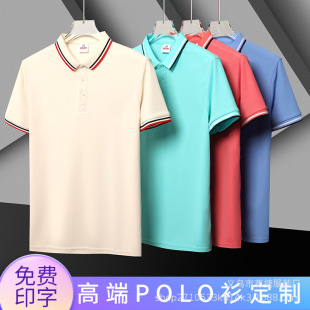 Xia Bing Ion Lapel Work Clothes Short-Sleeved Group Work Clothes Printed with Logo Business Polo Shirts T-Shirts Cultural Shirts