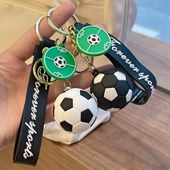 クリエイティブアニメシミュレーションサッカーキーホルダーソフトゴムバッグアクセサリー会社イベント運動会記念プレゼント