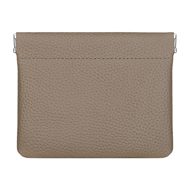 Cartera larga de piel de vaca real de capa superior autocerrada, pasaporte, licencia de conducir, conjunto de certificados, auriculares, lápiz labial, maquillaje, almacenamiento de línea de datos