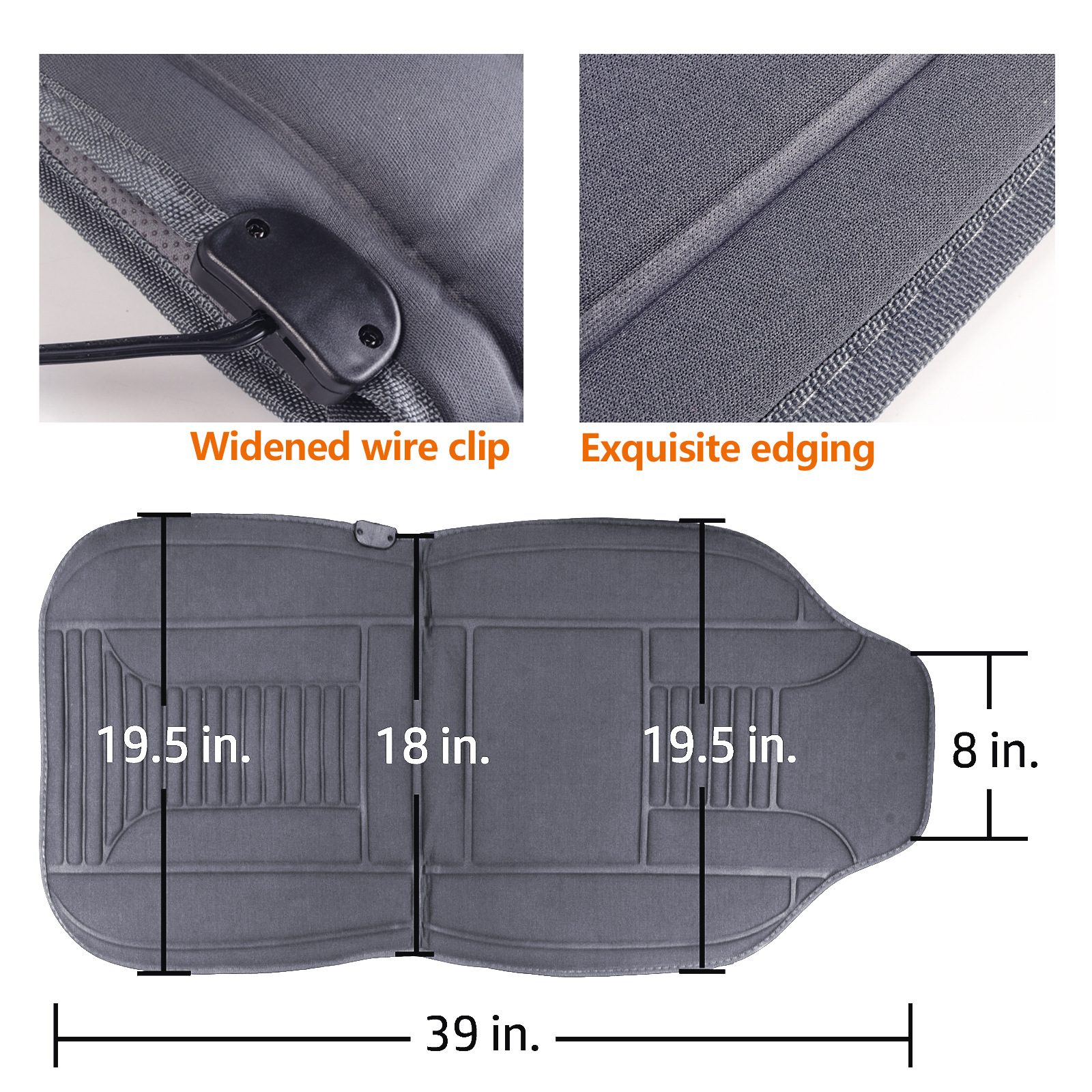 Source Factory Ultra-Low Price Car Heating Seat Cushion for Winter 12V Car Heating Seat Pad with Fast Constant Temperature Protection