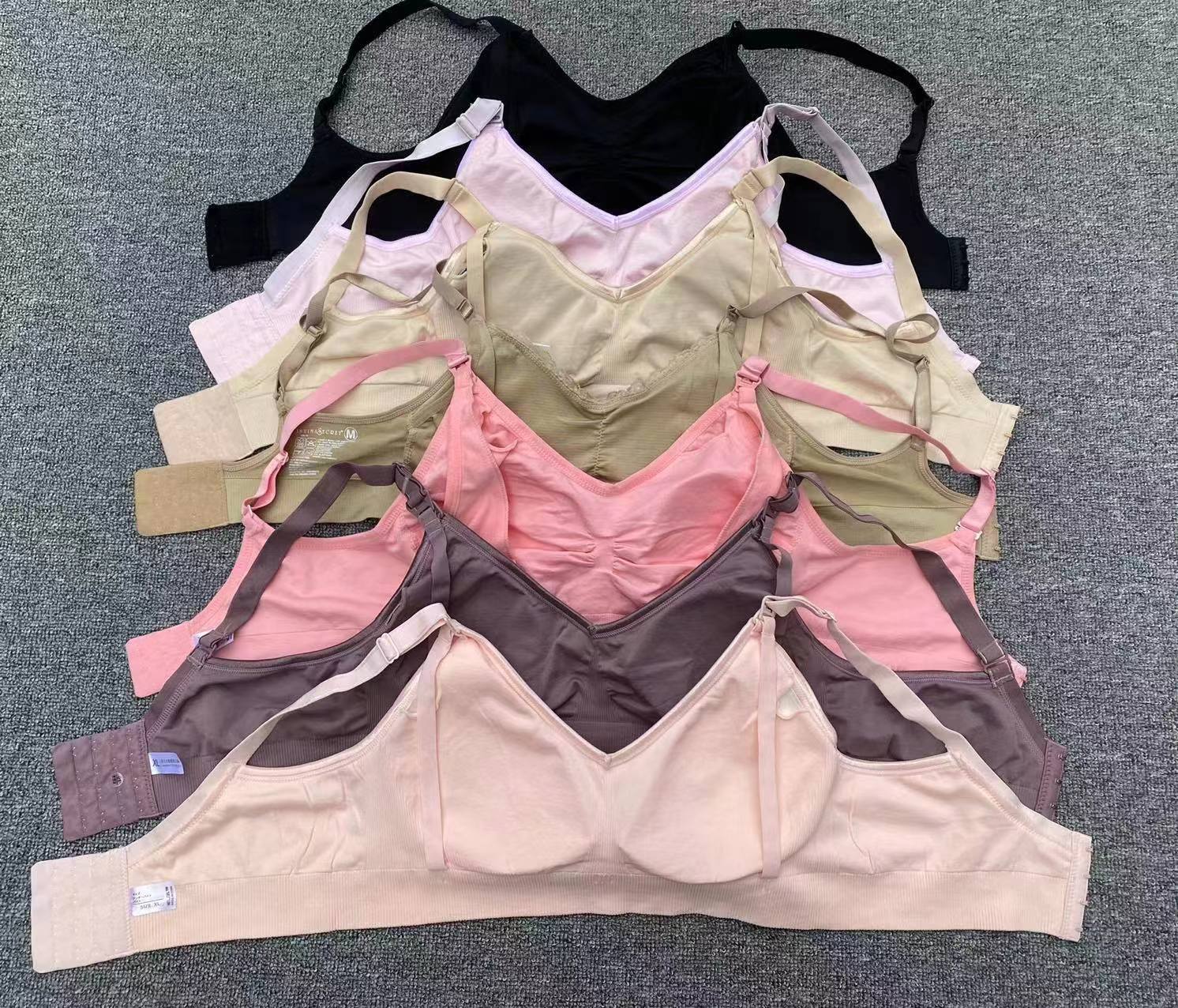 Las mujeres embarazadas sin costura hebilla abierta más tamaño sujetador de enfermería ajustable push up sujetador sin costuras ropa interior