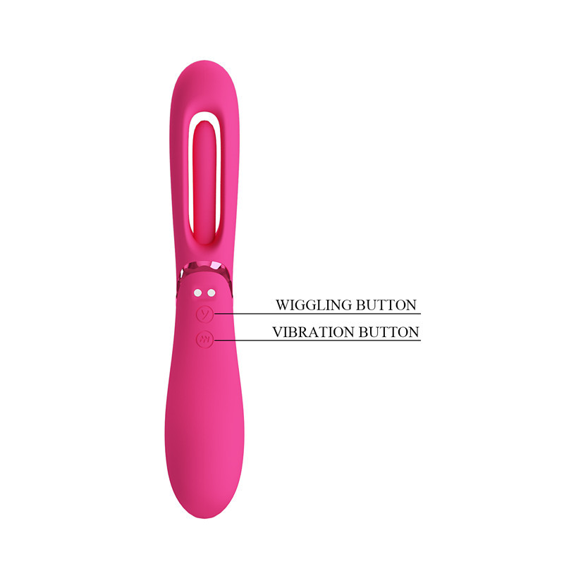 Bâton de massage vibrant en silicone rechargeable usb_voghion.com