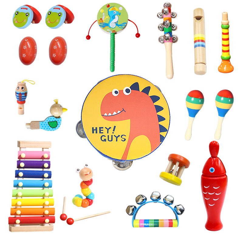 Orff instrumento musical traje instrumento de percusión conjunto completo de materiales de enseñanza combinación enseñanza ayudas kindergarten alumnos de la escuela primaria clase de música educación temprana