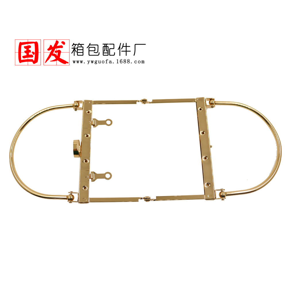 [Tener agujeros de tornillo] 12cm pie de anclaje doble mano de goteo de pegamento tapa agujero de tornillo oro mano mayorista