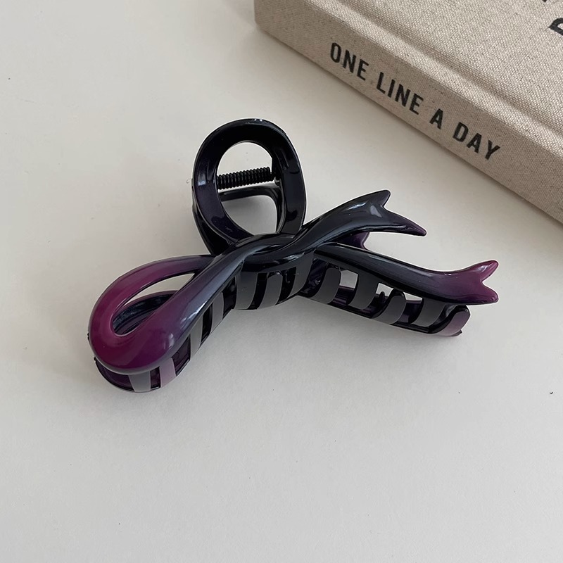 Corea del Sur temperamento elegante gran horquilla clip de tiburón estilo coreano updo clip de pelo de horquilla de Cabeza trasera