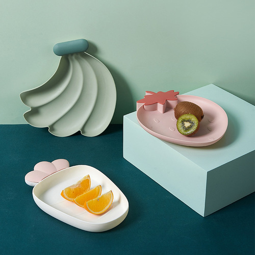 Creative fruit plate dry Nordic style candy plate household snack box nut box street stall plastic fruit plate saucer