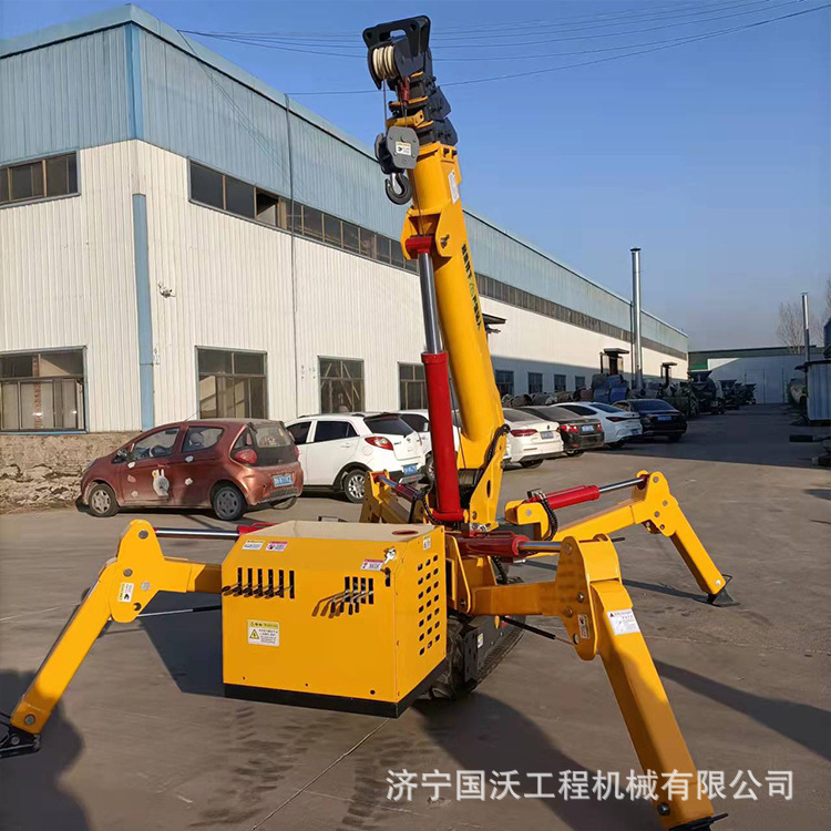 楼房遥控蜘蛛吊 履带式蜘蛛起重机 3吨8吨异形蜘蛛吊车视频