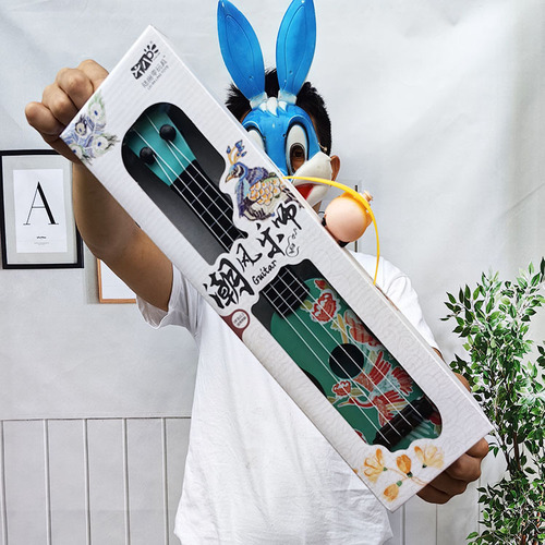 W025018W antique ukulele guitar musical instrument toy early education beginners entry kindergarten enrollment supply