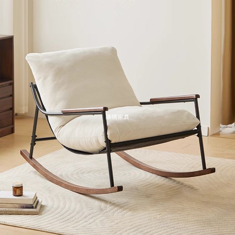 Silla de mecedor sala de estar casera silla de relajación red silla de relajación dormitorio silla de relajación para dormir balcón único silla de mecedor ocio