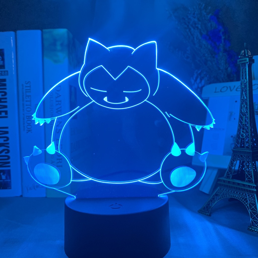 Baokemeng Pikachu 3D luz de la noche LED producto creativo mascota elfo regalo lámpara Mesa mágica bebé