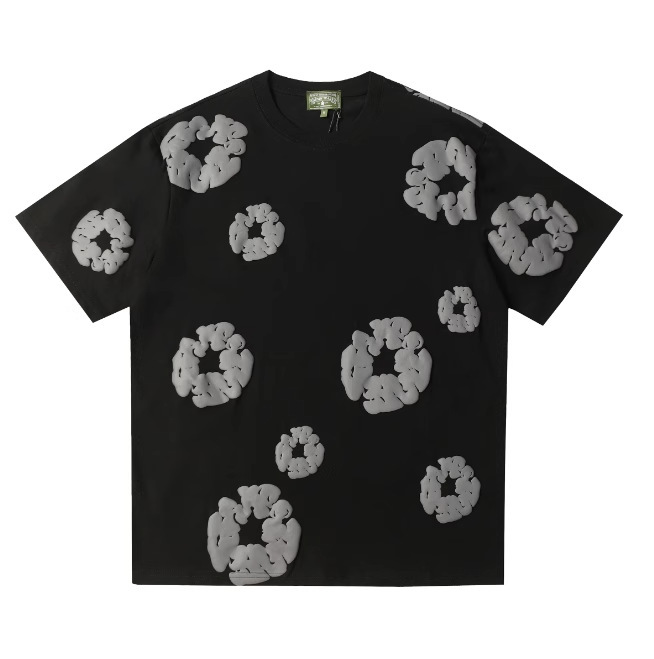 DENIM TEARS カポックフォームプリント おしゃれ ゆったり メンズ レディース 半袖 Tシャツ カジュアル ショートパンツ セット|undefined