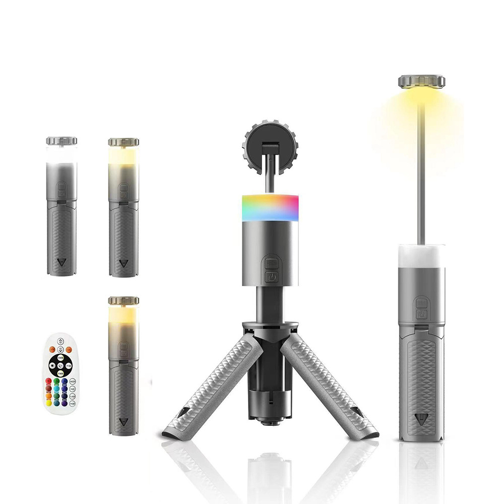 Transfronterizos nueva lámpara de campamento al aire libre plegable lanzamiento luz de luz de alta resistencia lámpara de campamento impermeable lámpara de tienda