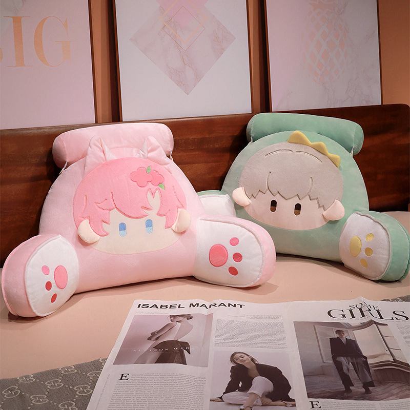 Cama de dos dimensiones almohada de cabecera grande bolso de respaldo sofá almohada de cama embarazada almohada de cintura almohada para jugar almohada de teléfono móvil verano